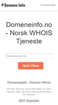 Mobile Screenshot of domeneinfo.no
